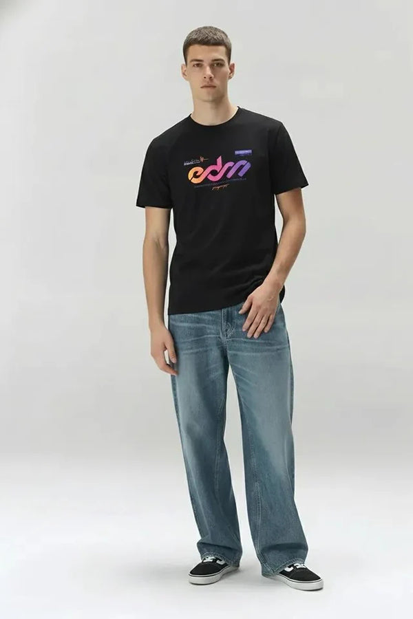 Men Round Printed T-shirt