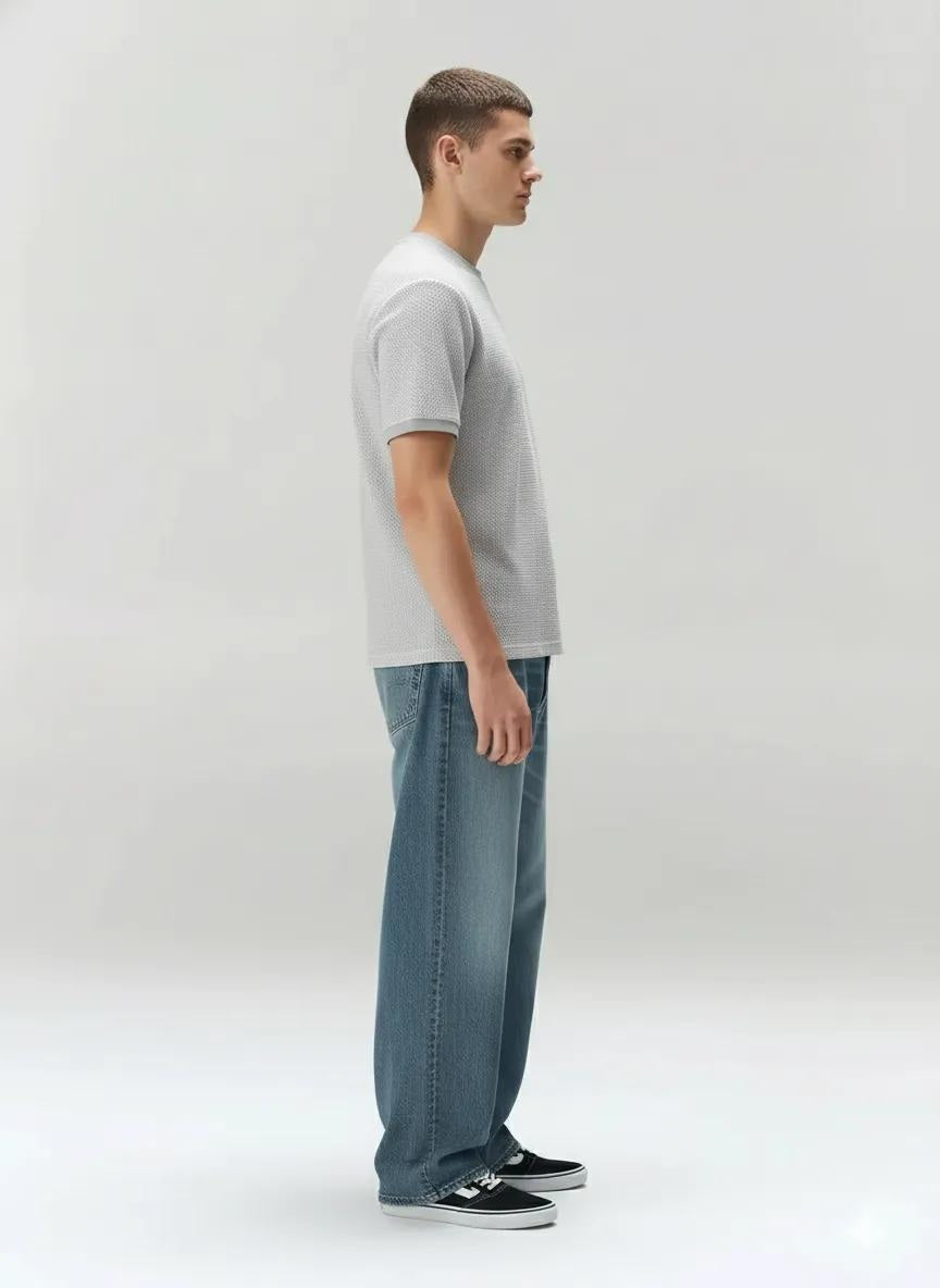 Men Solid Round Neck T-Shirt