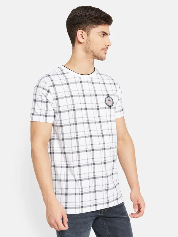 United States Check Print T-Shirt