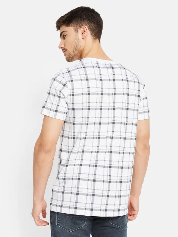 United States Check Print T-Shirt