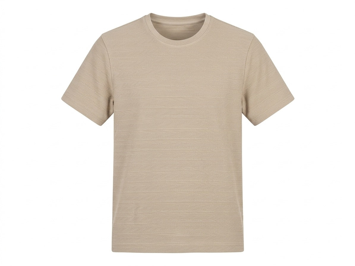 Men Round Neck Solid T-shirt
