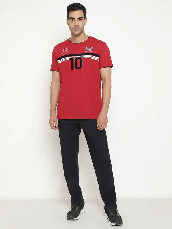 Octave Typography Printed Round Neck T-Shirt