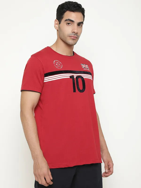 Octave Typography Printed Round Neck T-Shirt