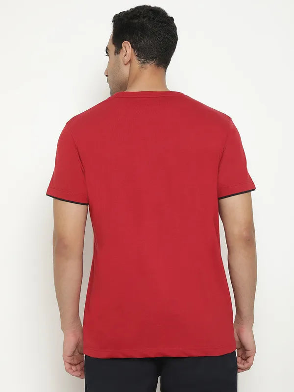 Octave Typography Printed Round Neck T-Shirt