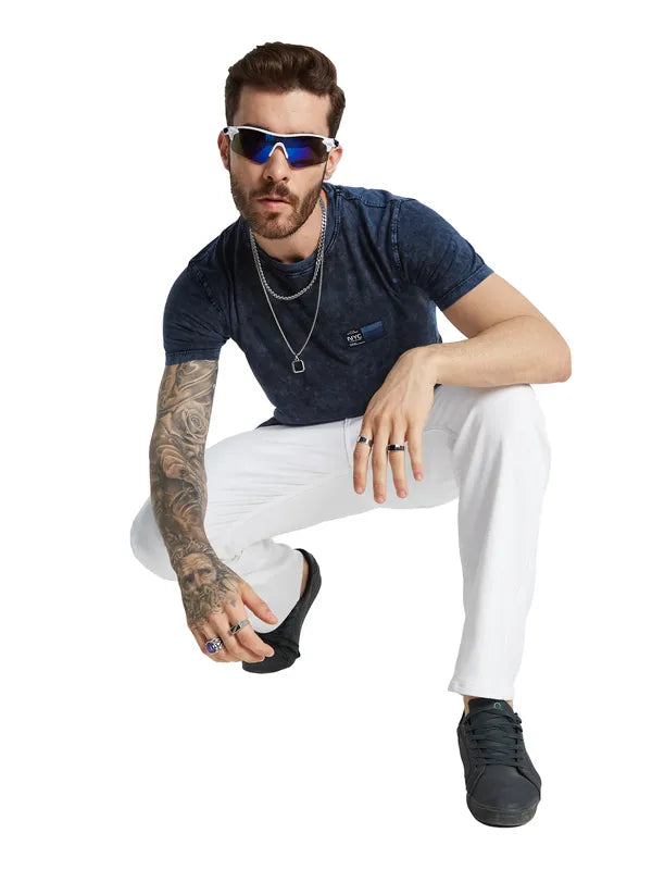 Octave Men Printed Pockets T-Shirt