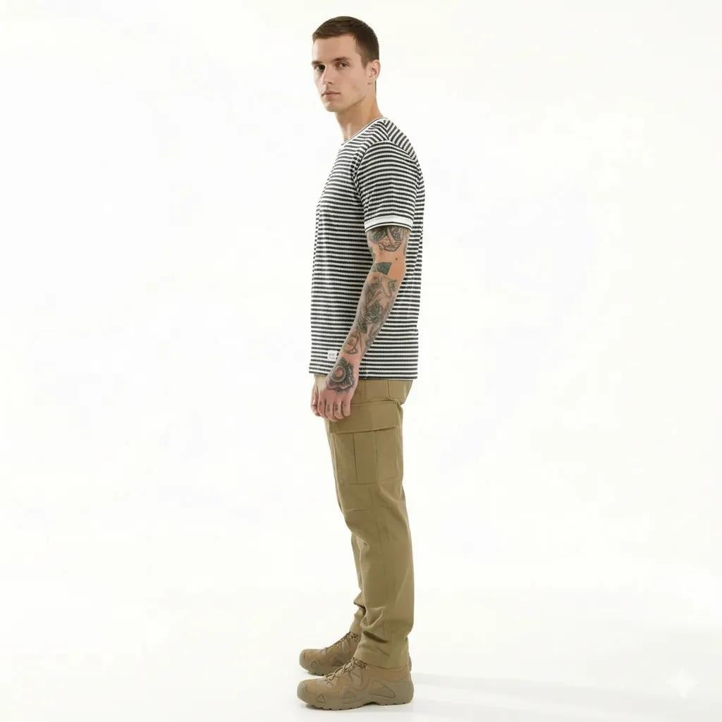 Octave Men Striped T-shirt