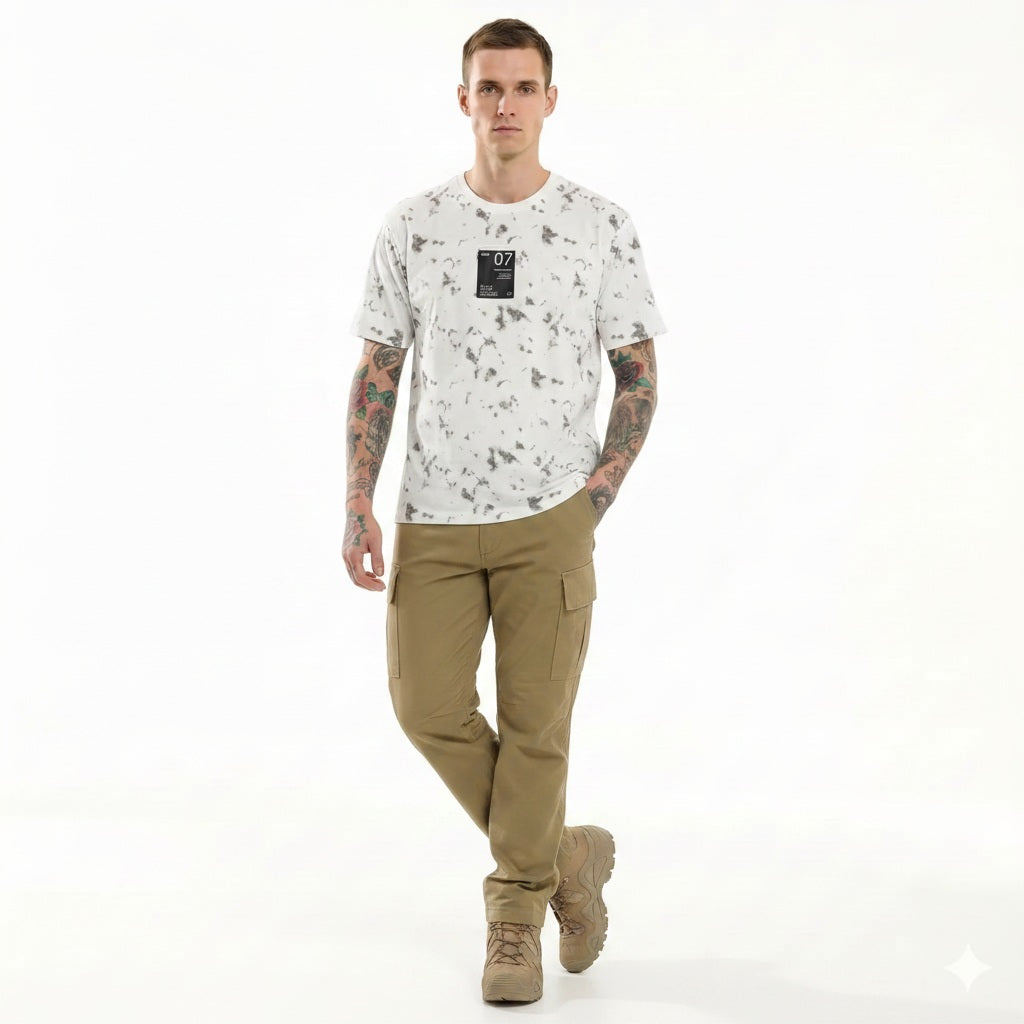 Men Tie and Dye Dyed T-shirt