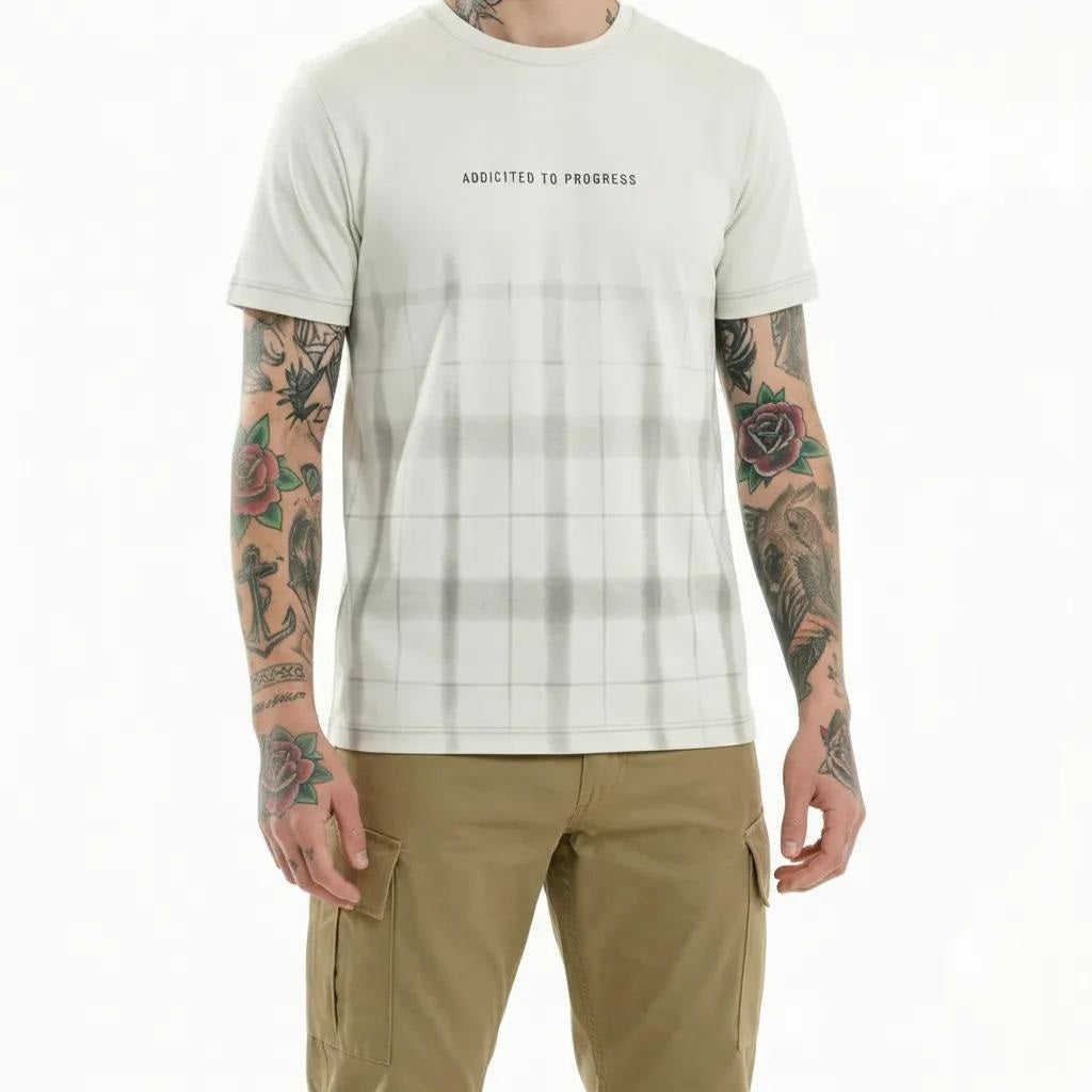 Men Checked T-shirt