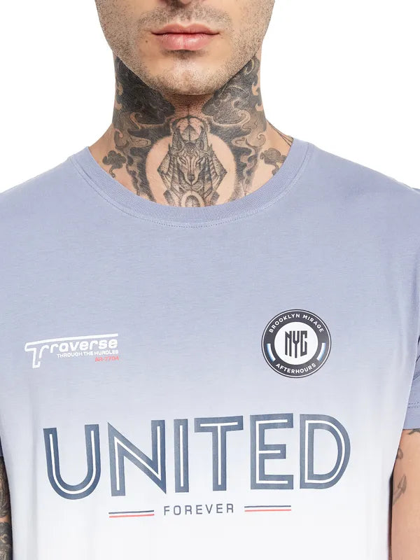 Octave Typographic Printed Cotton T-Shirt