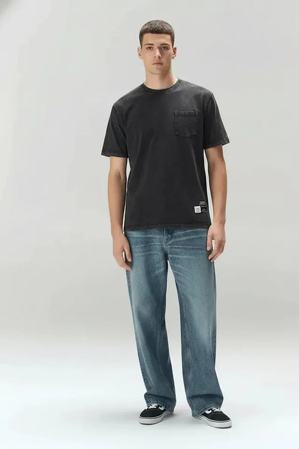 Men Solid Round Neck T-shirt