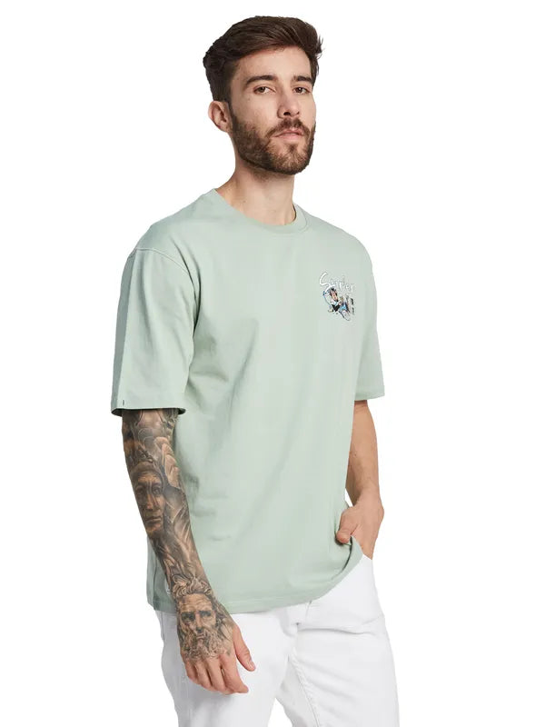 Octave Men Typography Printed Round Neck T-Shirt