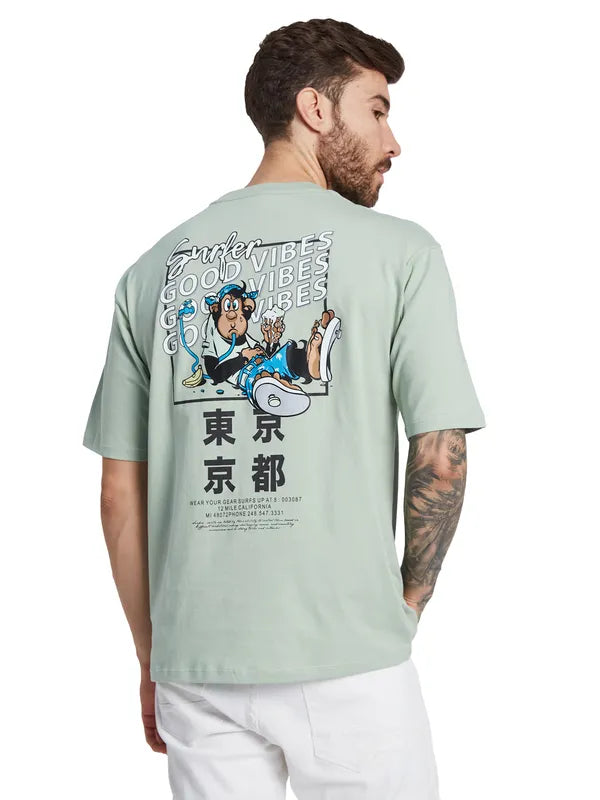 Octave Men Typography Printed Round Neck T-Shirt