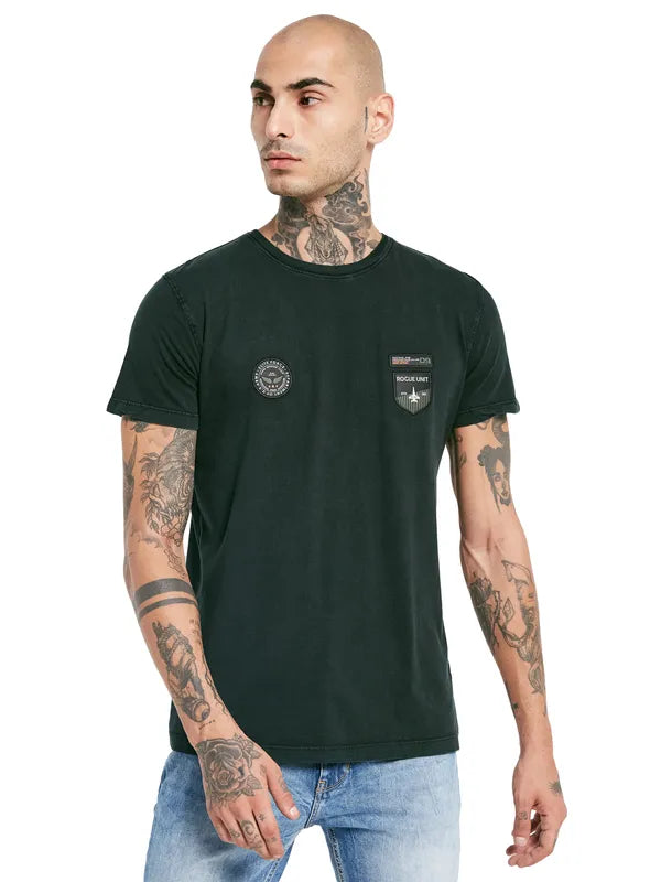 Octave Round Neck Cotton T-Shirt