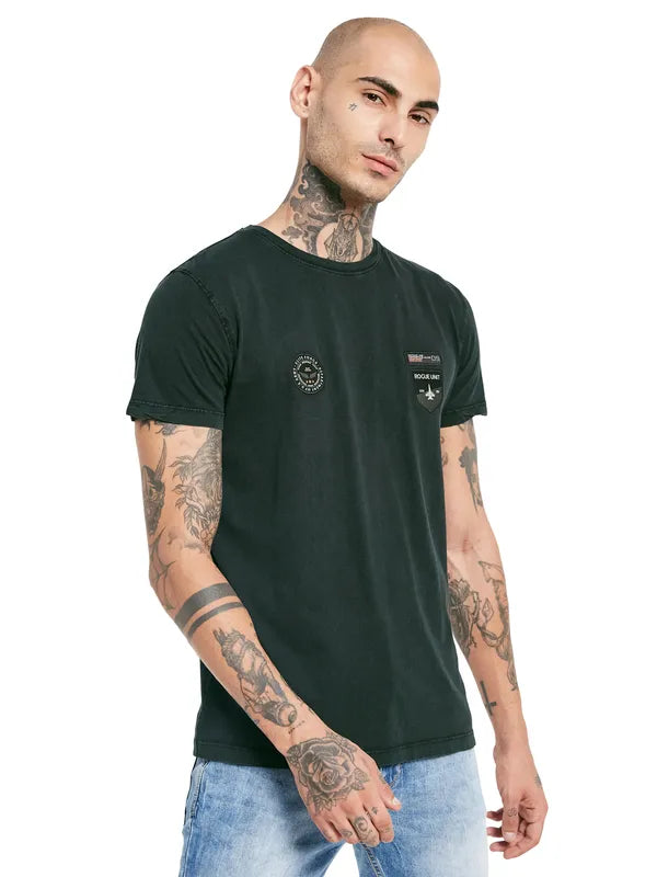 Octave Round Neck Cotton T-Shirt