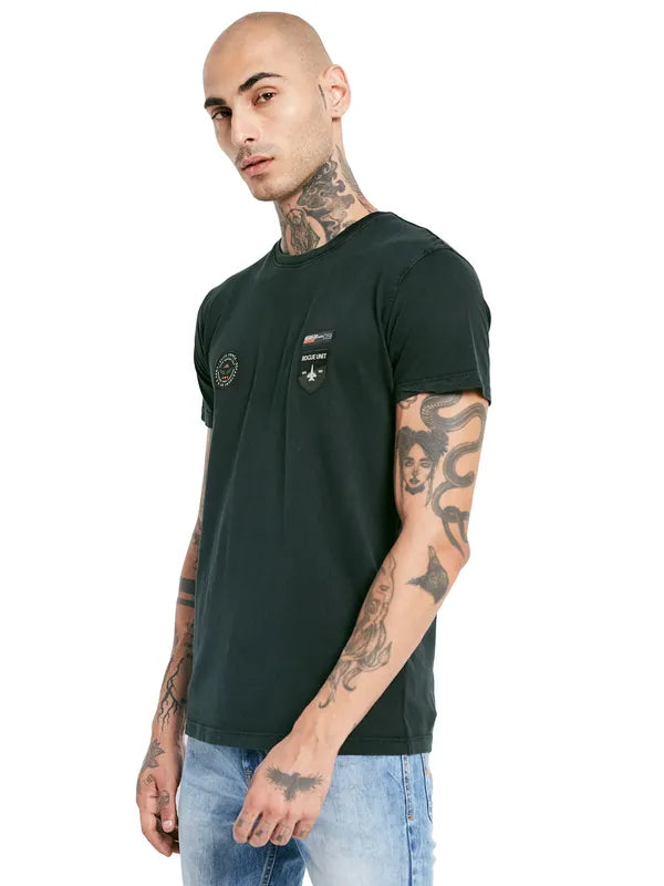 Octave Round Neck Cotton T-Shirt