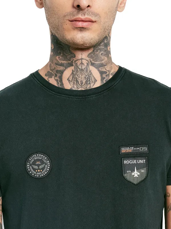 Octave Round Neck Cotton T-Shirt