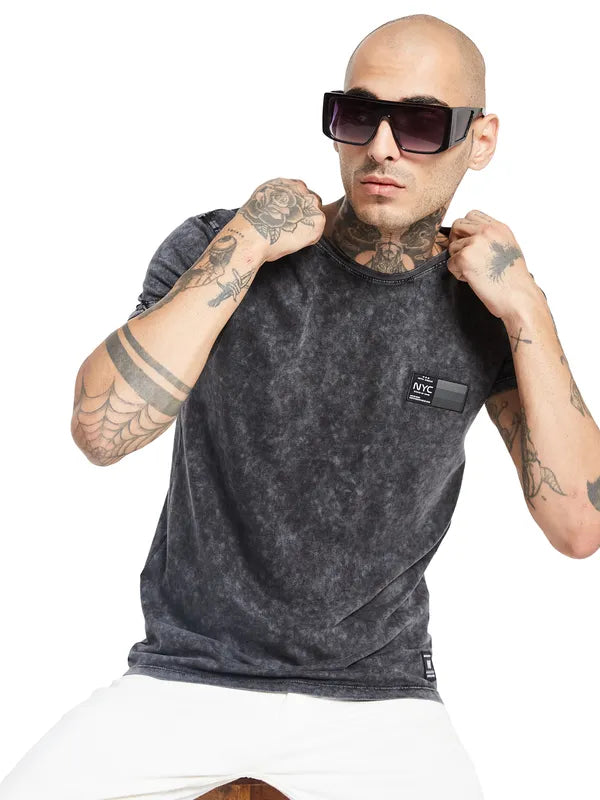 Octave Round Neck Cotton T-Shirt