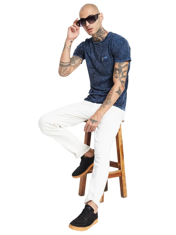 Octave Printed Pure Cotton T-Shirt