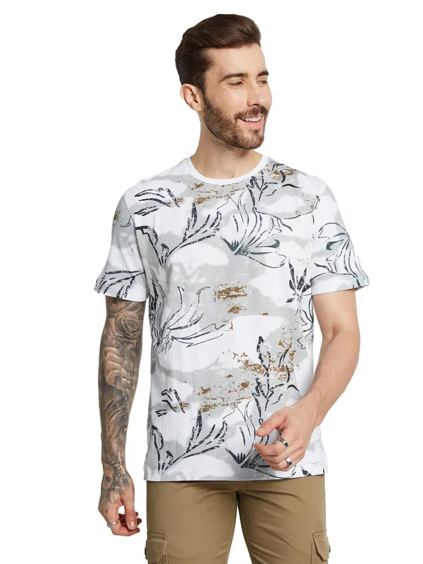 Octave Men Printed Applique T-Shirt