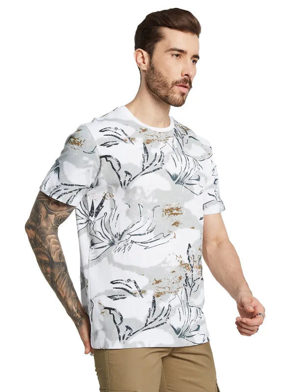 Octave Men Printed Applique T-Shirt