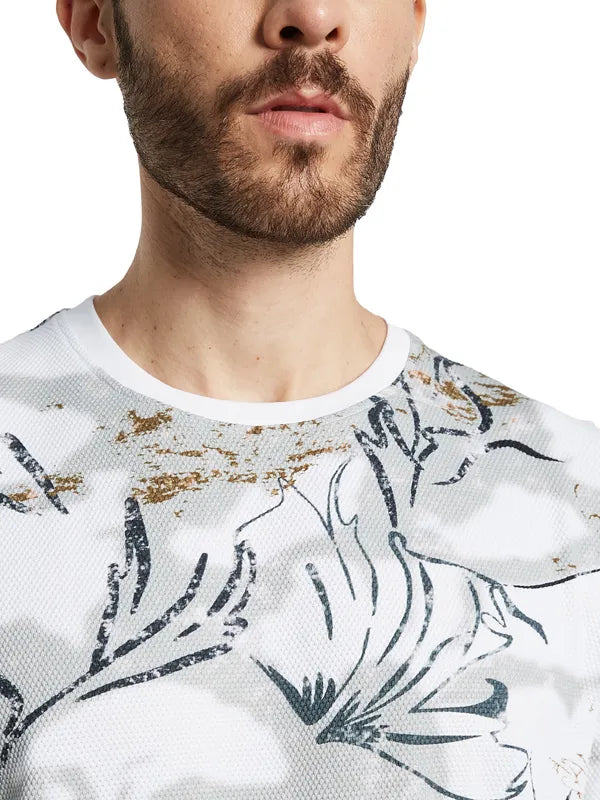 Octave Men Printed Applique T-Shirt