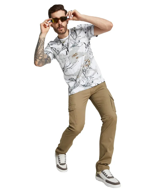 Octave Men Printed Applique T-Shirt