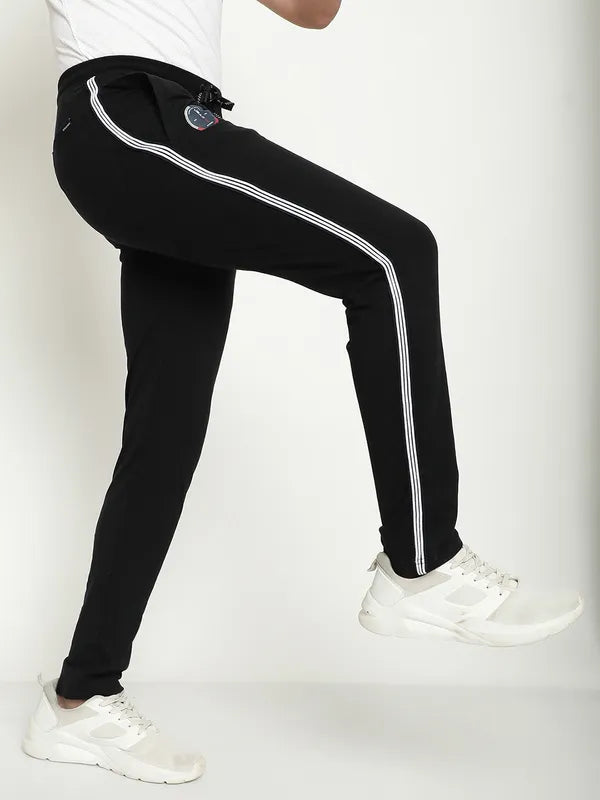 Octave Men Typography Printed Cotton Track Pants