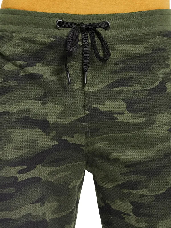 Octave Men Camouflage Printed Cotton Training Track Pants