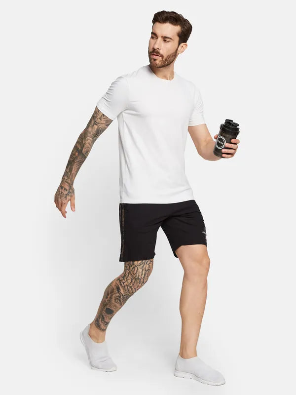 Octave Men Mid-Rise Cotton Sports Shorts