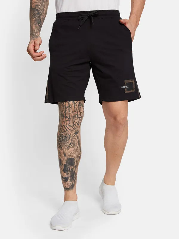Octave Men Mid-Rise Cotton Sports Shorts