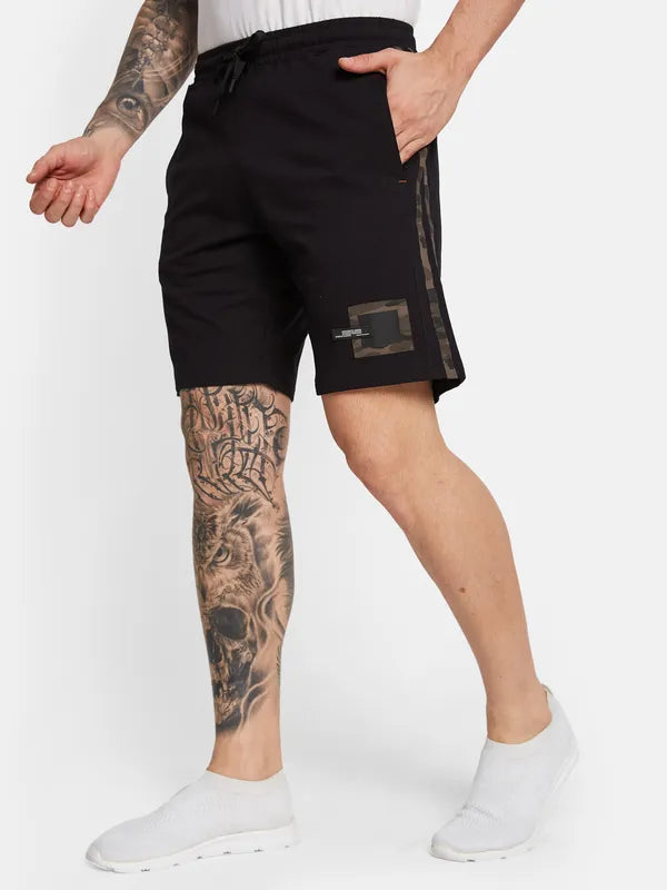 Octave Men Mid-Rise Cotton Sports Shorts