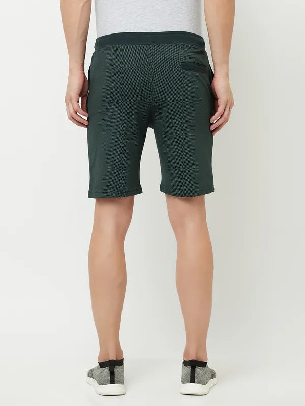 Octave Men Green Sports Shorts