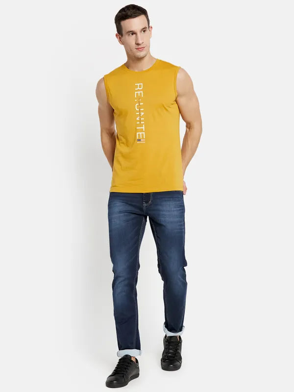 Men Dusty Mustard T-Shirt