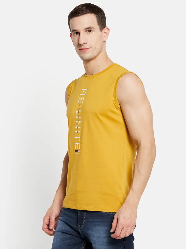 Men Dusty Mustard T-Shirt