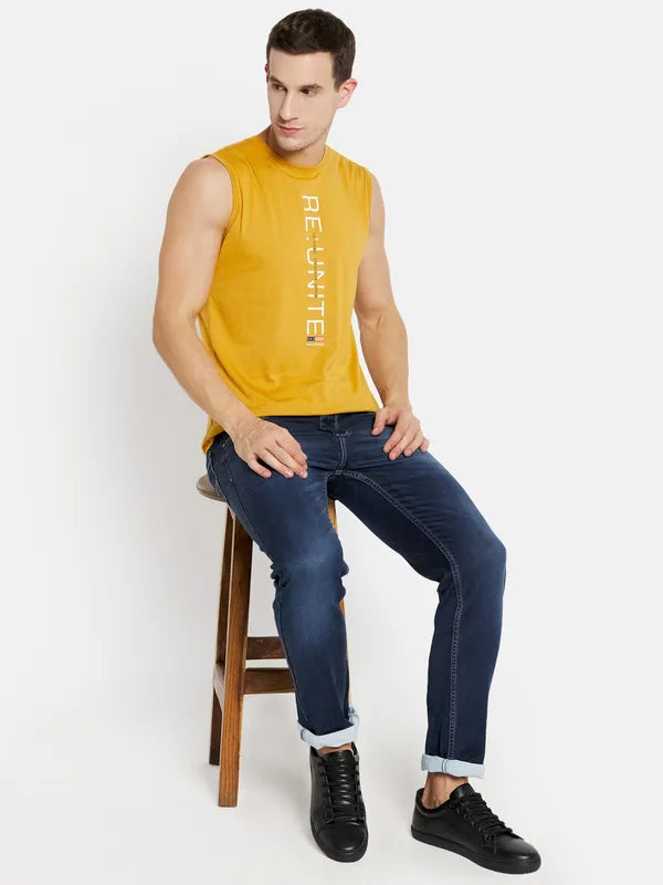 Men Dusty Mustard T-Shirt