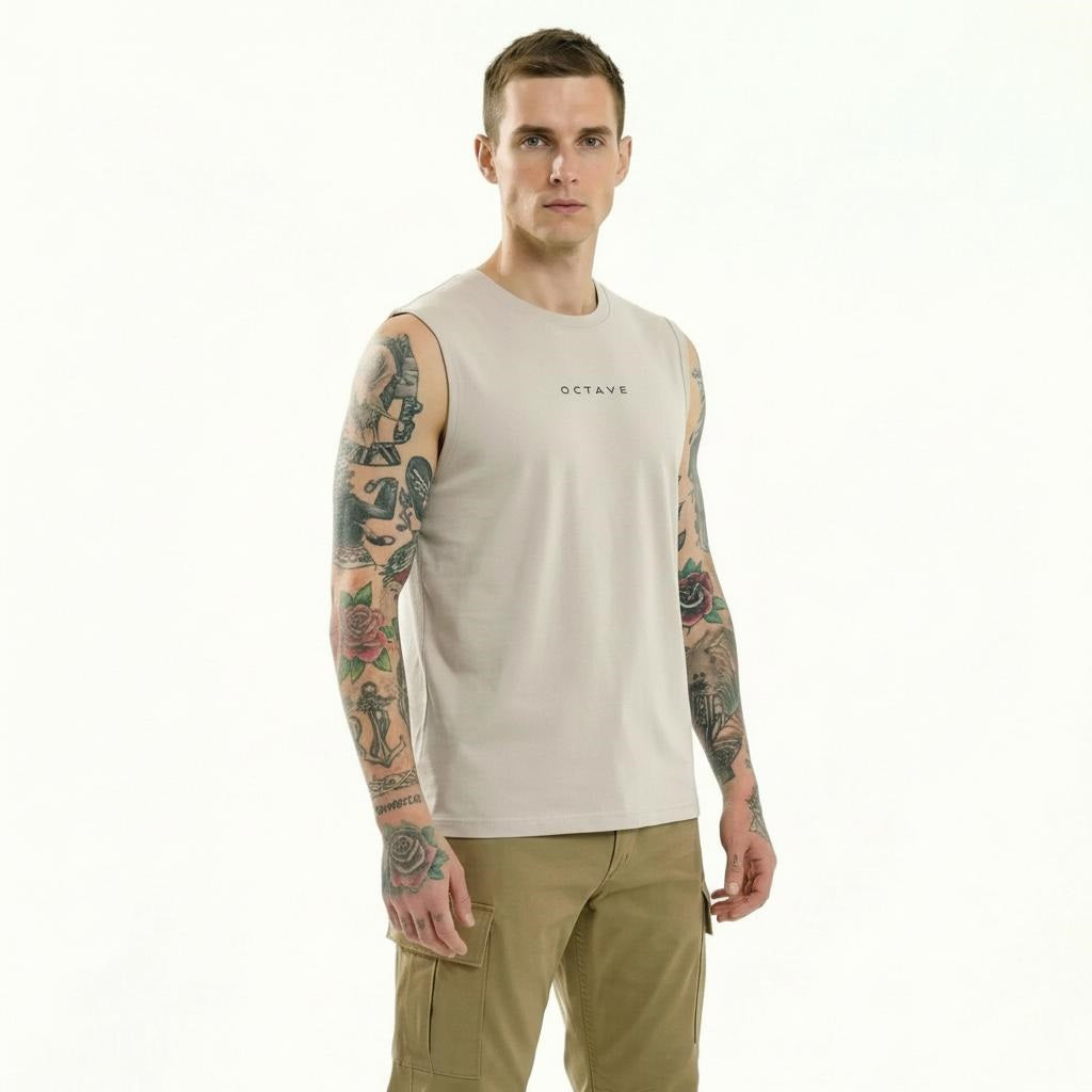 Men Brand Logo Printed T-shirt
