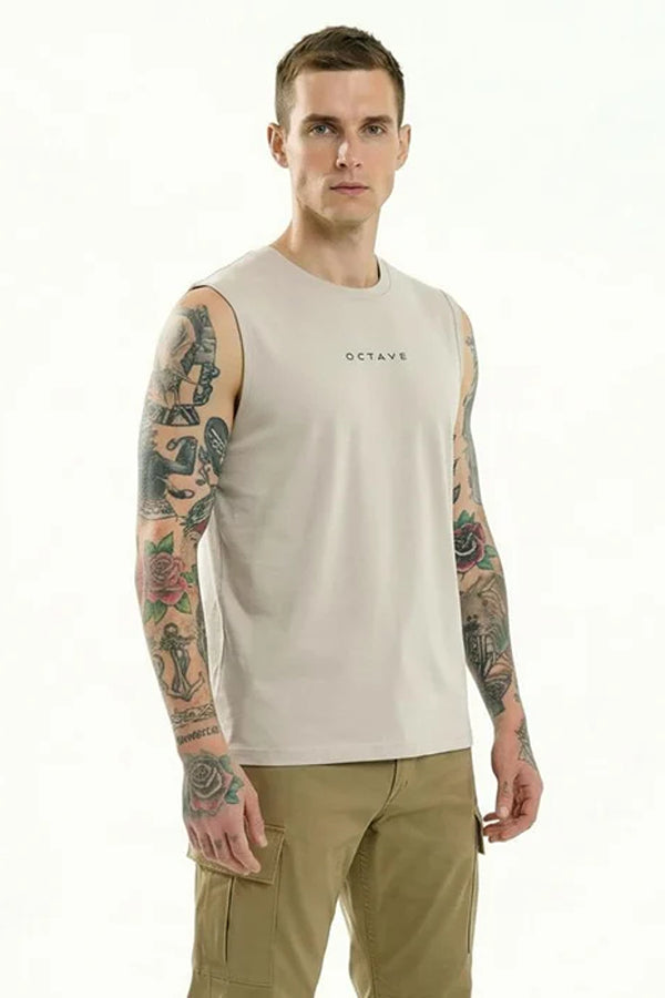 Men Brand Logo Printed T-shirt