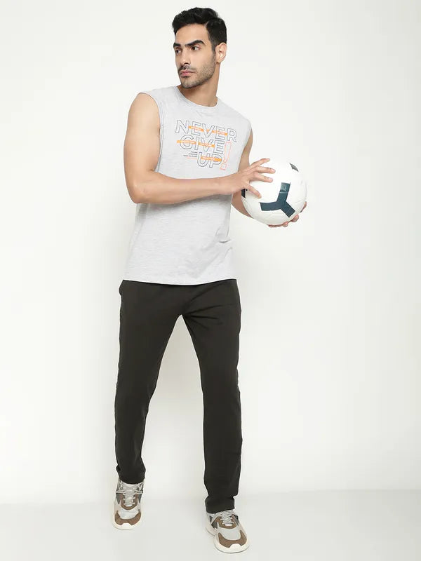 Octave Typography Printed Cotton T-Shirt