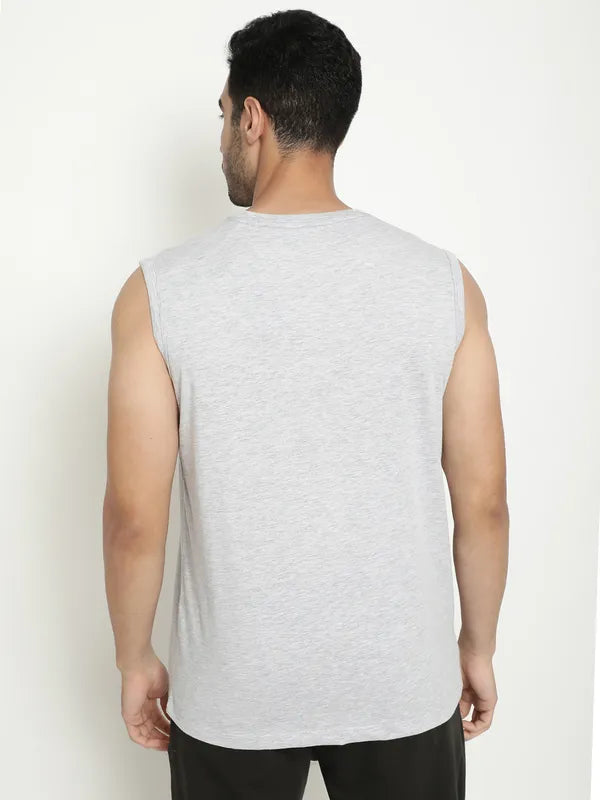 Octave Typography Printed Cotton T-Shirt