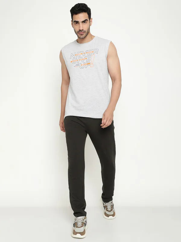 Octave Typography Printed Cotton T-Shirt