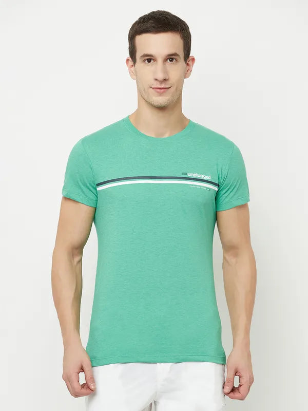 Octave Men Green T-Shirt