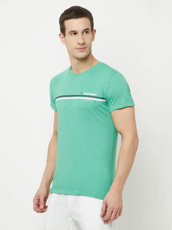 Octave Men Green T-Shirt