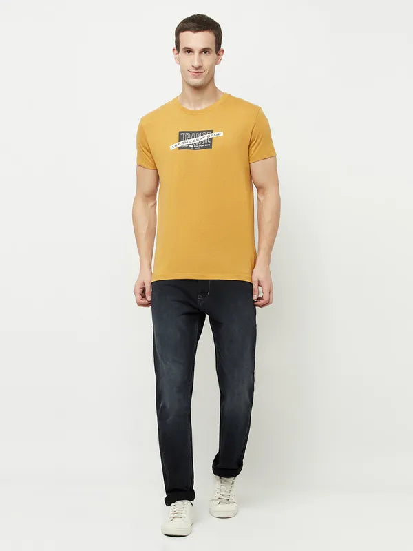 Octave Men Yellow Neon Carrot T-Shirt