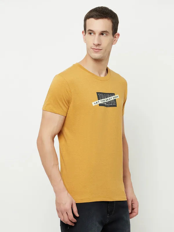 Octave Men Yellow Neon Carrot T-Shirt