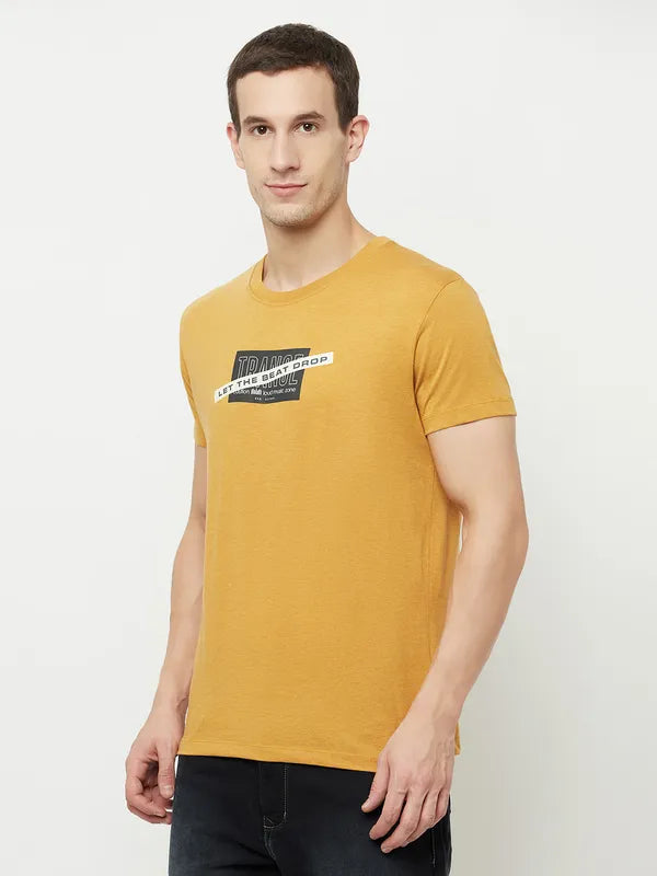 Octave Men Yellow Neon Carrot T-Shirt