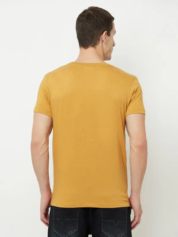Octave Men Yellow Neon Carrot T-Shirt