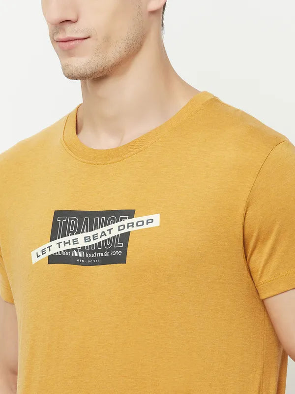 Octave Men Yellow Neon Carrot T-Shirt
