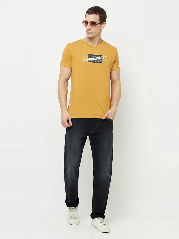 Octave Men Yellow Neon Carrot T-Shirt