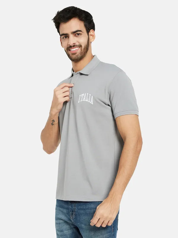 Octave Polo Collar Cotton T-Shirt