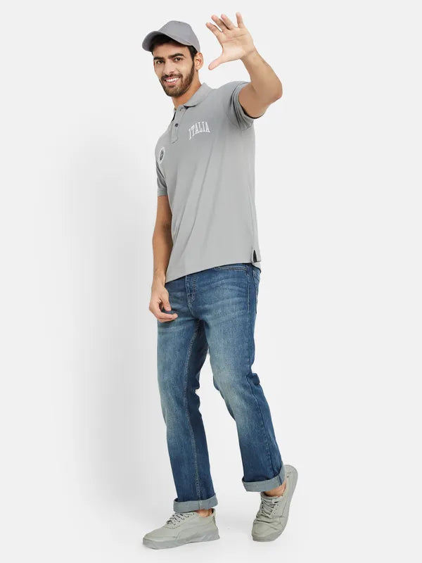 Octave Polo Collar Cotton T-Shirt